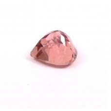 Pink tourmaline 10x10mm heart faceted cut 3.80cts